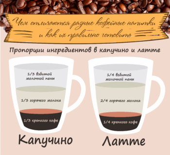 Чем отличается латте от капучино Чем отличается латте от капучино